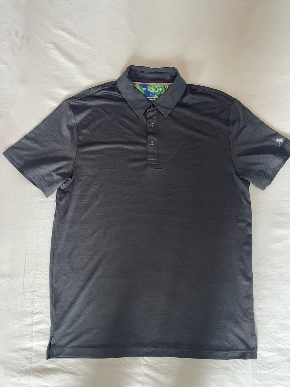 Birdies Performance Black Short-Sleeve Polo